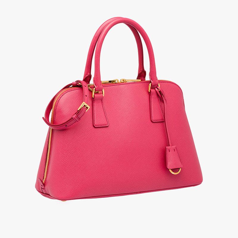 Prada 1BA837 Saffiano Leather Promenade Bag In Rose