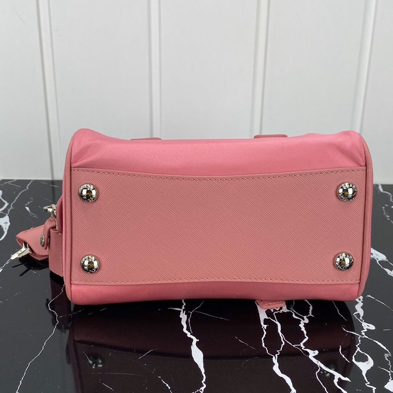 Prada 1BA846 Saffiano Leather Tote In Pink