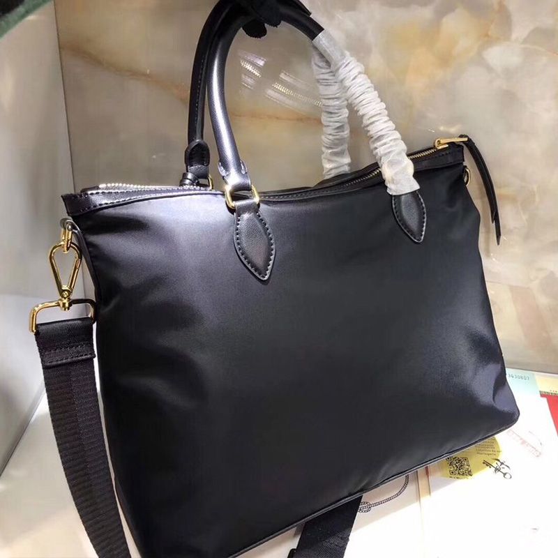 Prada 1BC060 Tessuto Nylon Tote In Black