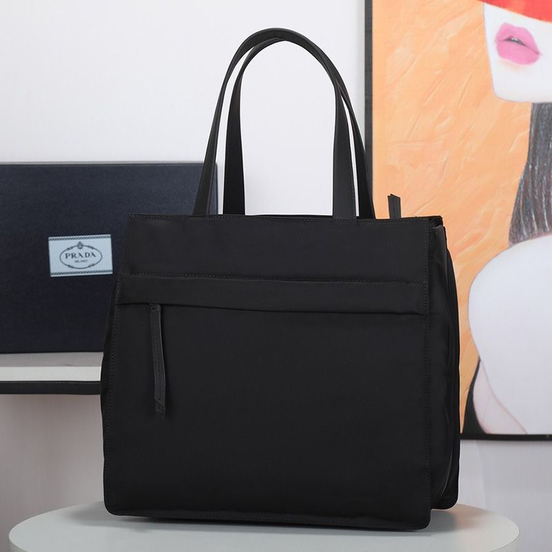 Prada 1BC318 Nylon Handbag In Black