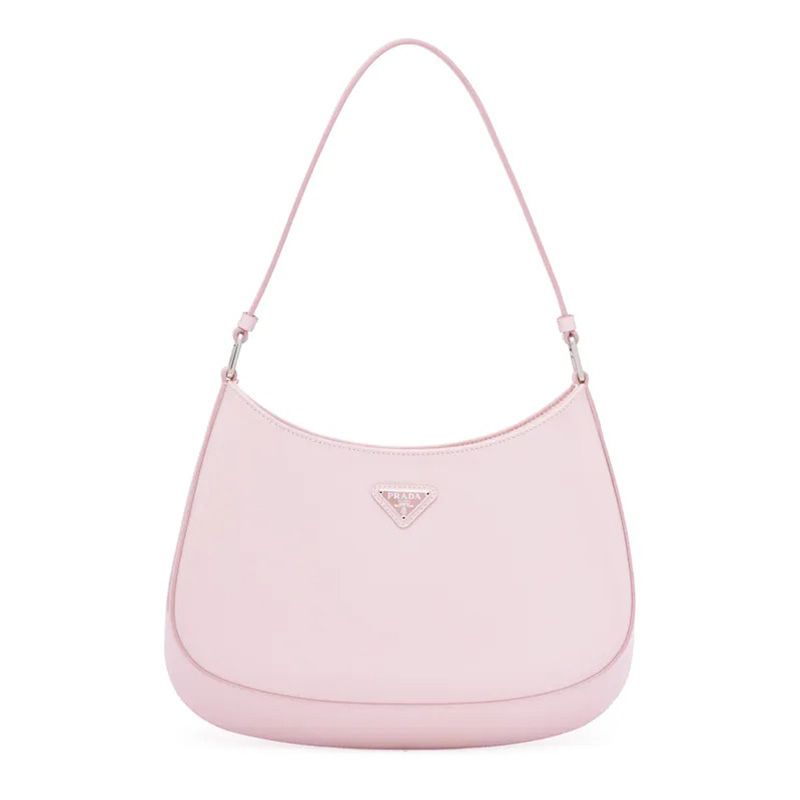 Prada 1BC499 Brushed Leather Cleo Bag Pink