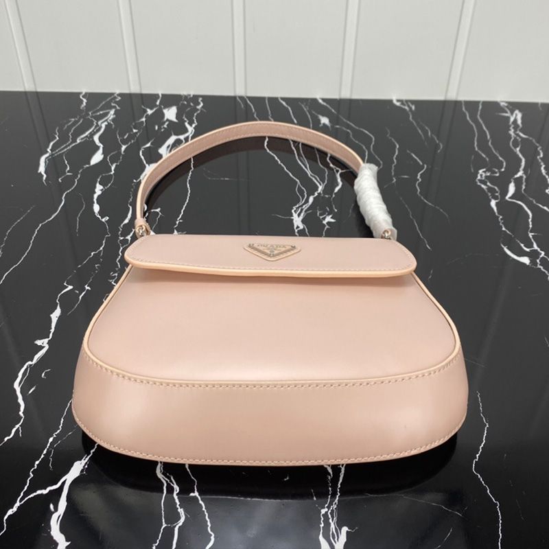 Prada 1BD311 Brushed Leather Cleo Bag In Pink