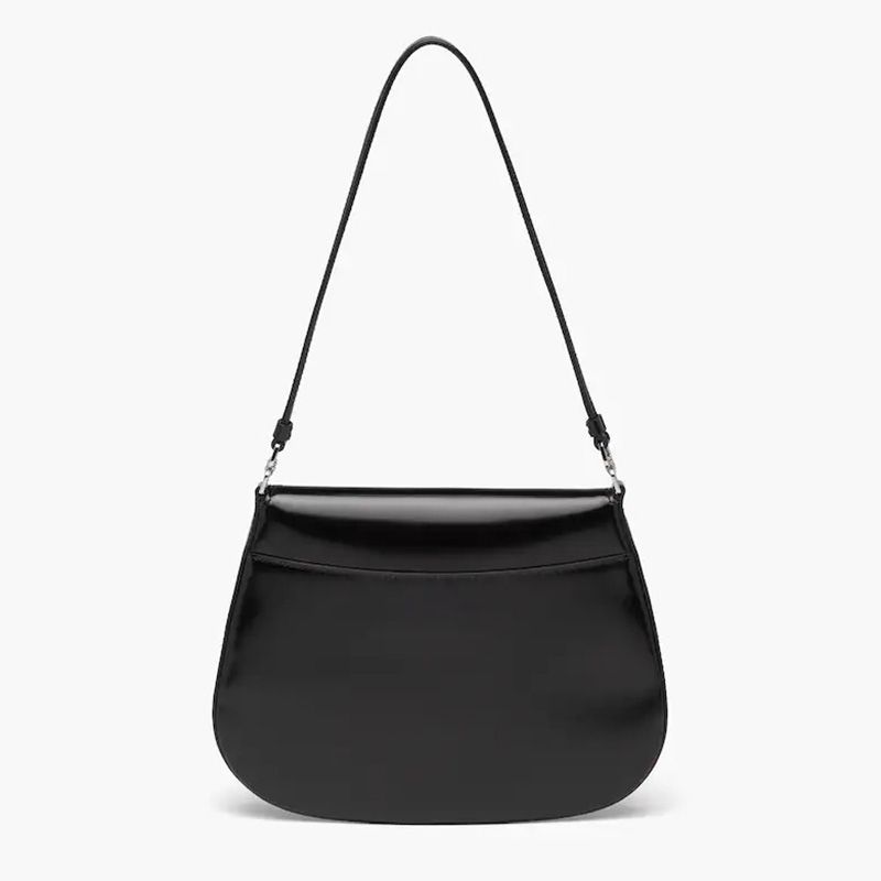 Prada 1BD311 Full Leather Cleo Bag In Black