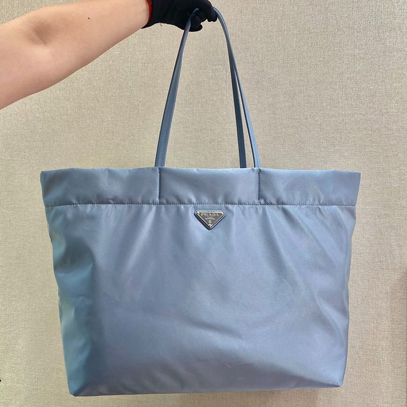 Prada 1BG107 Re-Nylon Tote In Blue