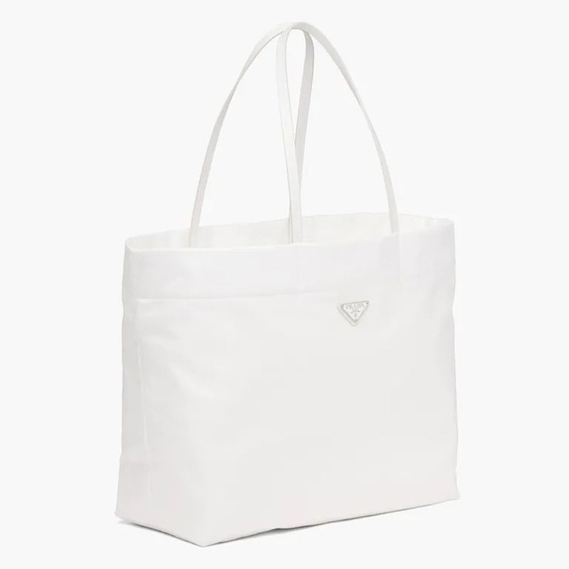 Prada 1BG107 Re-Nylon Tote In White