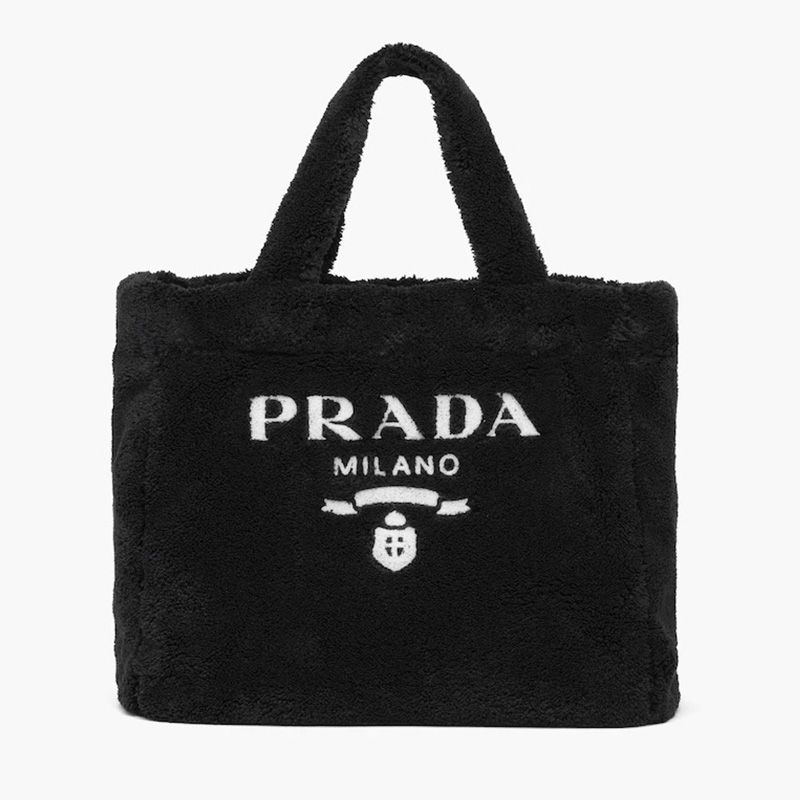 Prada 1BG130 Terry Tote In Black