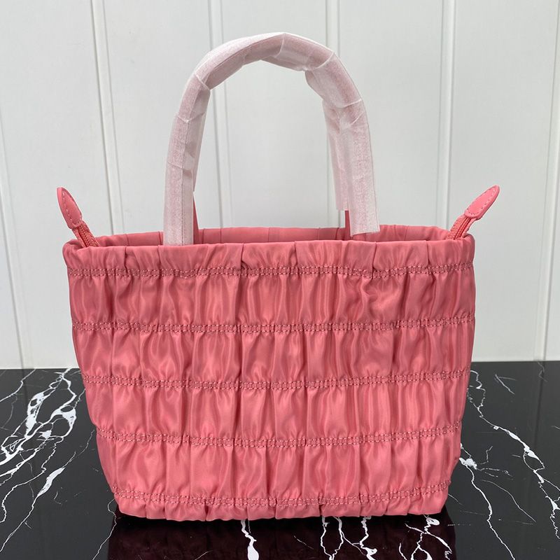 Prada 1BG321 Nylon Shoulder Bag In Pink