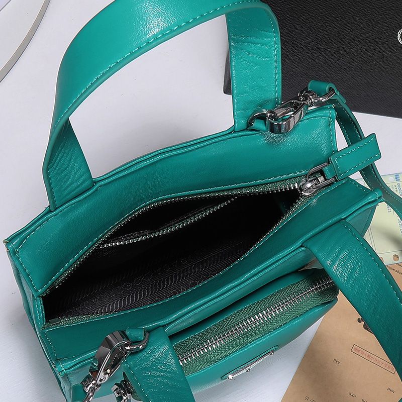 Prada 1BG418 Nappa Leather Tote In Green