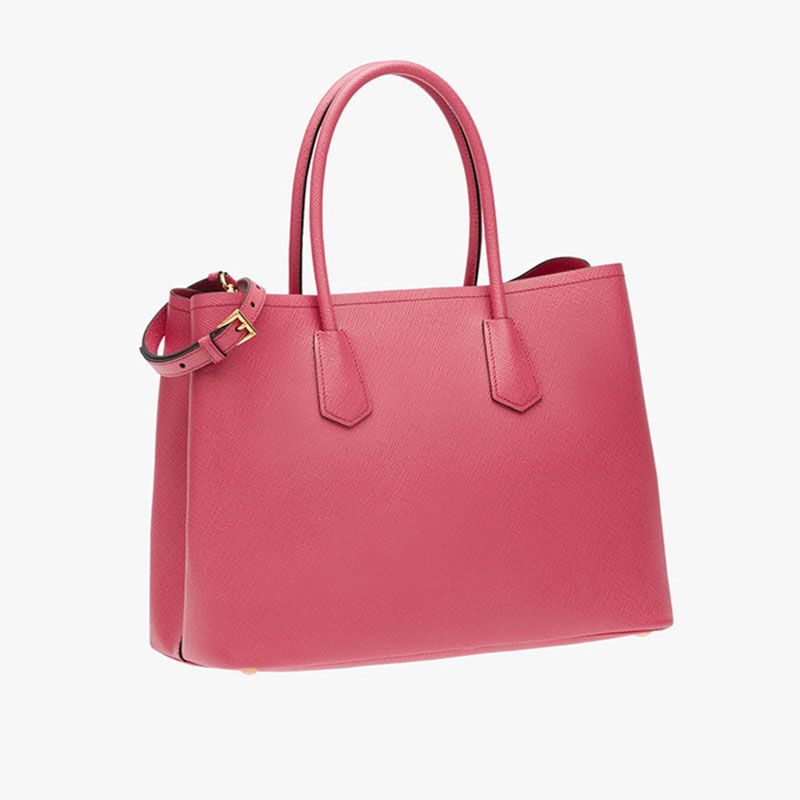 Prada 1BG756 Saffiano Leather Double Bag In Rose