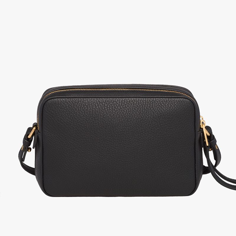 Prada 1BH082 Calf Leather Shoulder Bag In Black