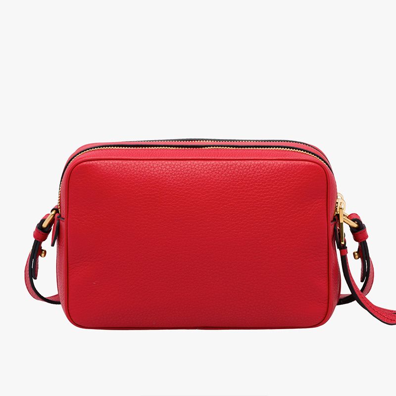 Prada 1BH082 Calf Leather Shoulder Bag In Red