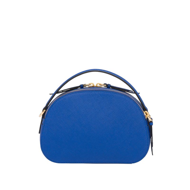 Prada 1BH123 Saffiano Leather Odette Bag In Blue