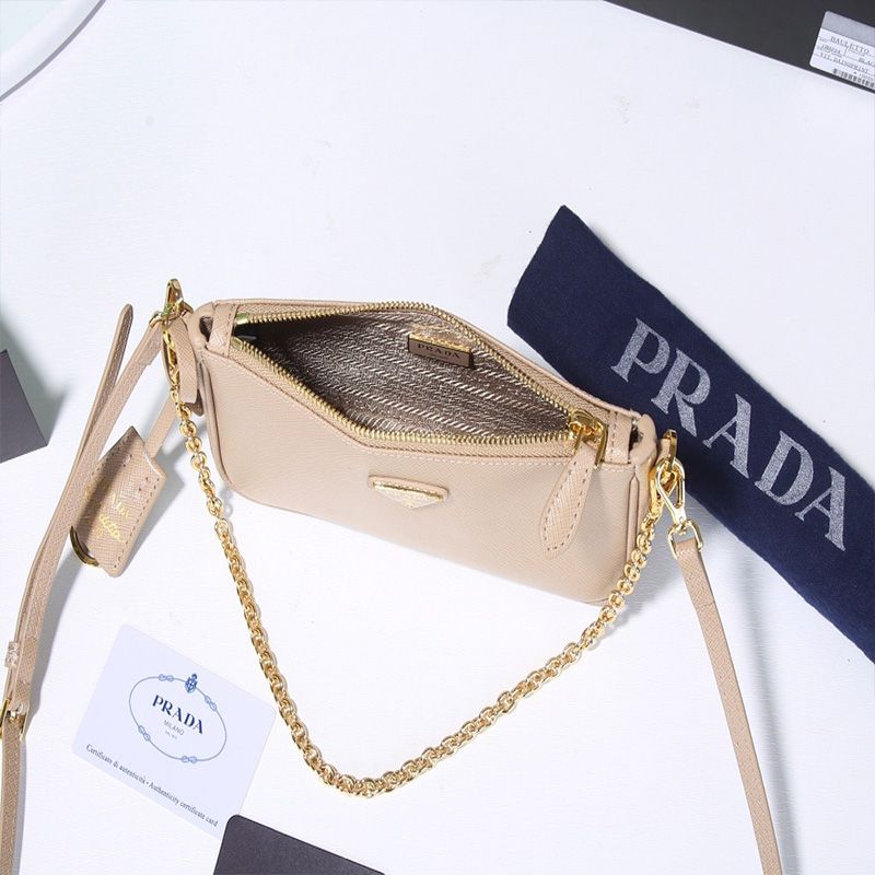 Prada 1BH171 Re-Edition 2000 Shoulder Bag In Apricot