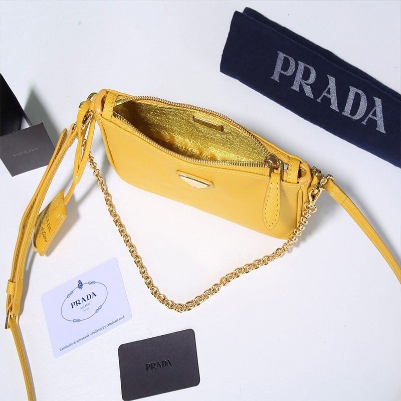 Prada 1BH171 Re-Edition 2000 Shoulder Bag In Yellow