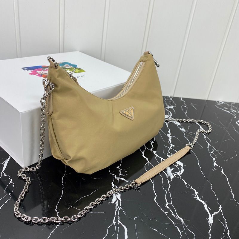 Prada 1BH172 Re-Edition 2006 Nylon Bag In Apricot