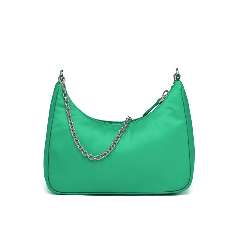 Prada 1BH204 Nylon Hobo Bag In Green