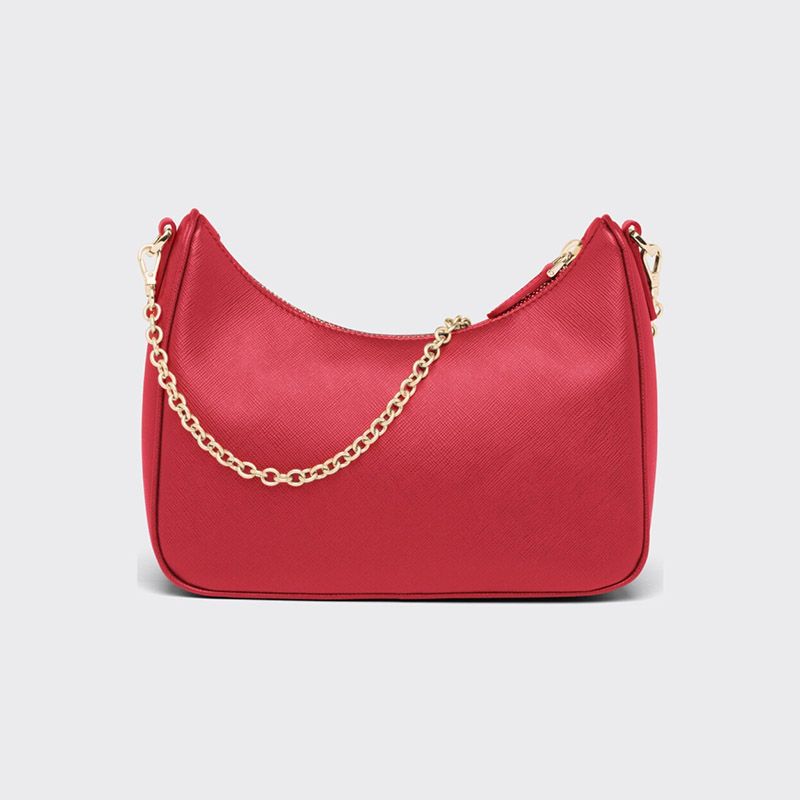 Prada 1BH204 Re-Edition 2005 Leather Hobo Bag In Red