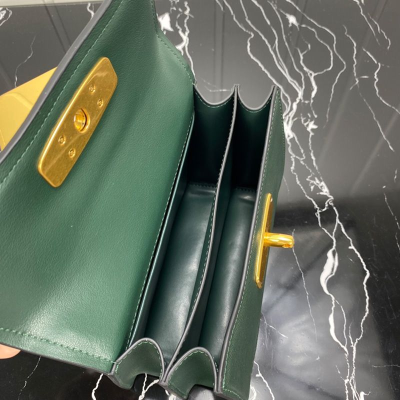 Prada 1BN021 Mini Saffiano Leather Galleria Bag In Green