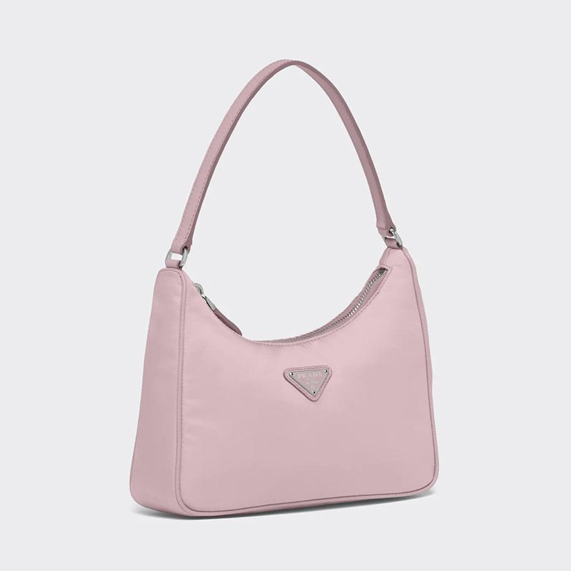 Prada 1NE204 Re-Edition 2005 Re-Nylon Hobo Bag In Cherry