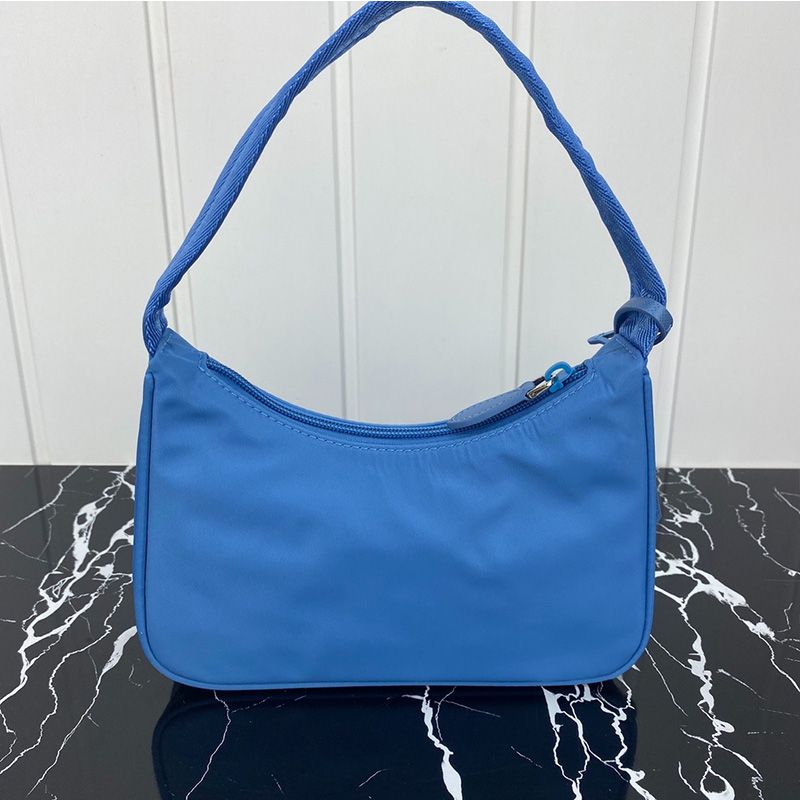 Prada 1NE515 Re-Edition 2000 Nylon Hobo Bag In Blue