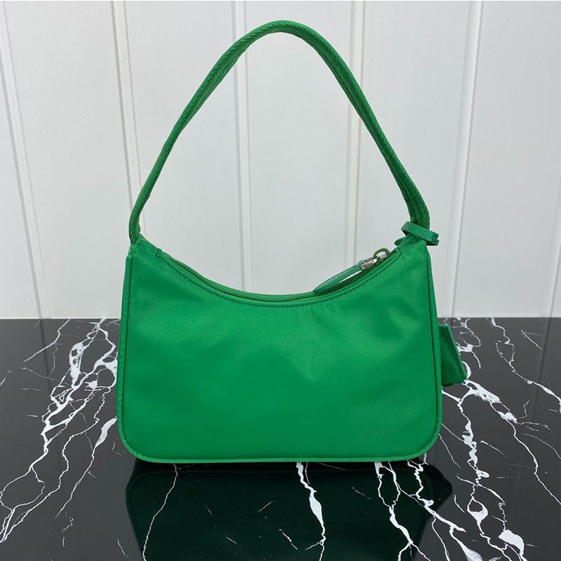 Prada 1NE515 Re-Edition 2000 Nylon Hobo Bag In Green