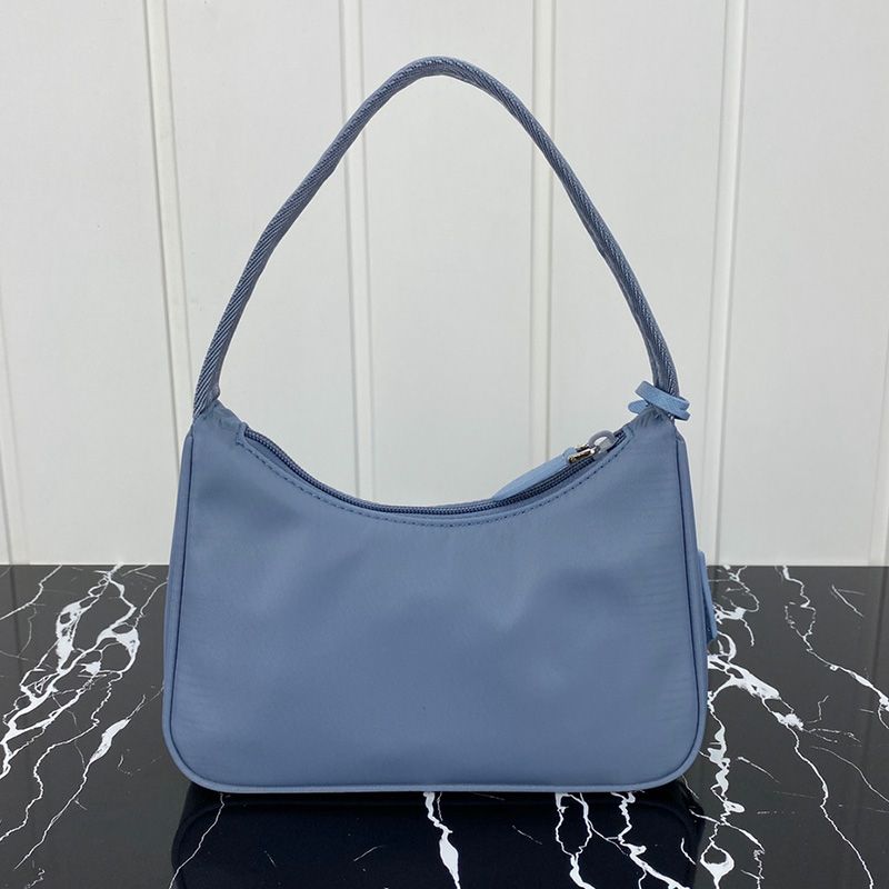 Prada 1NE515 Re-Edition 2000 Nylon Hobo Bag In Light Blue