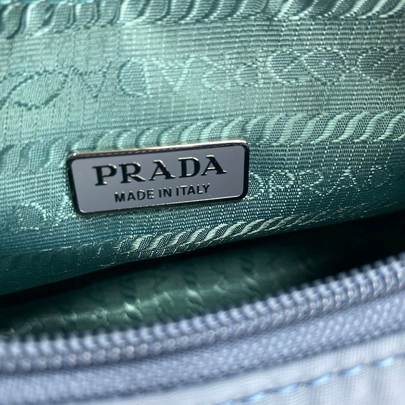 Prada 1NE515 Re-Edition 2000 Nylon Hobo Bag In Light Blue