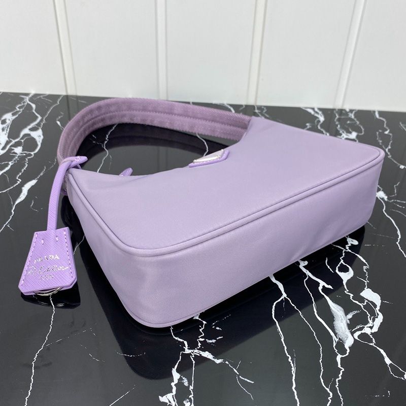 Prada 1NE515 Re-Edition 2000 Nylon Hobo Bag In Light Purple