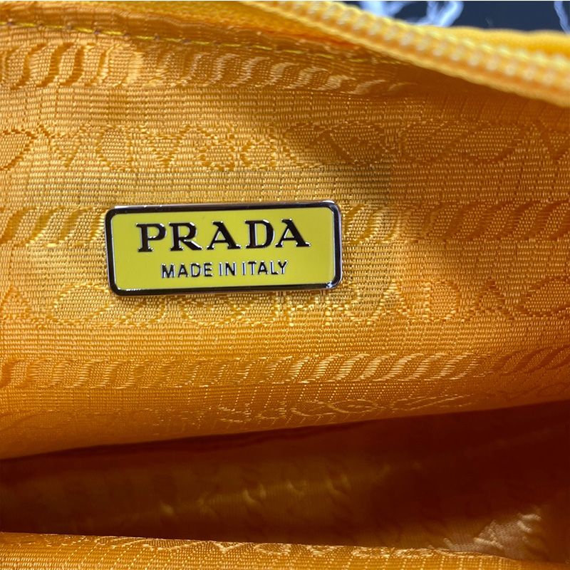 Prada 1NE515 Re-Edition 2000 Nylon Hobo Bag In Yellow