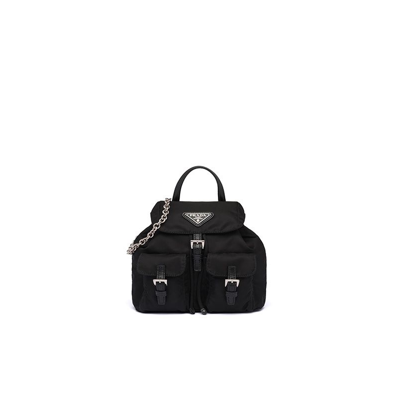 Prada 1BH029 Mini Nylon Backpack In Black