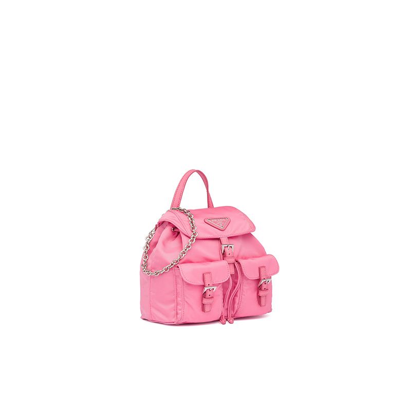 Prada 1BH029 Mini Nylon Backpack In Pink