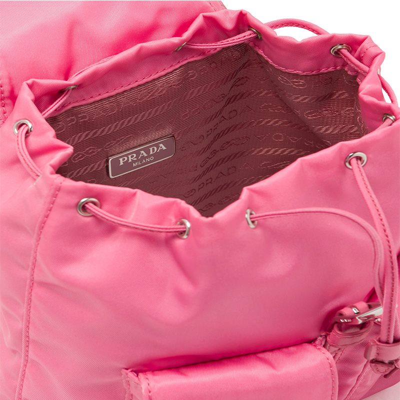 Prada 1BH029 Mini Nylon Backpack In Pink