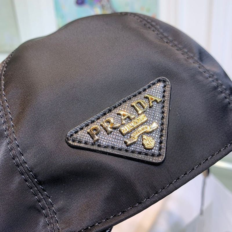 Prada 2HC274 Nylon Baseball Cap In Black