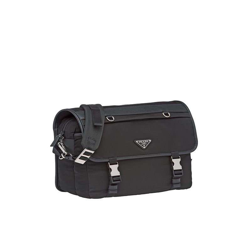Prada 2VD009 Nylon Cross-Body Bag In Black