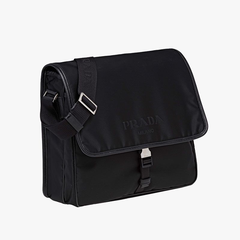 Prada 2VD166 Nylon Messenger In Black