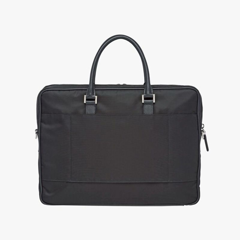 Prada 2VE005 Nylon Briefcase In Black