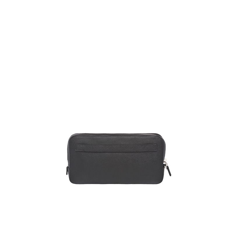 Prada 2VF017 Saffiano Leather Clutch In Black