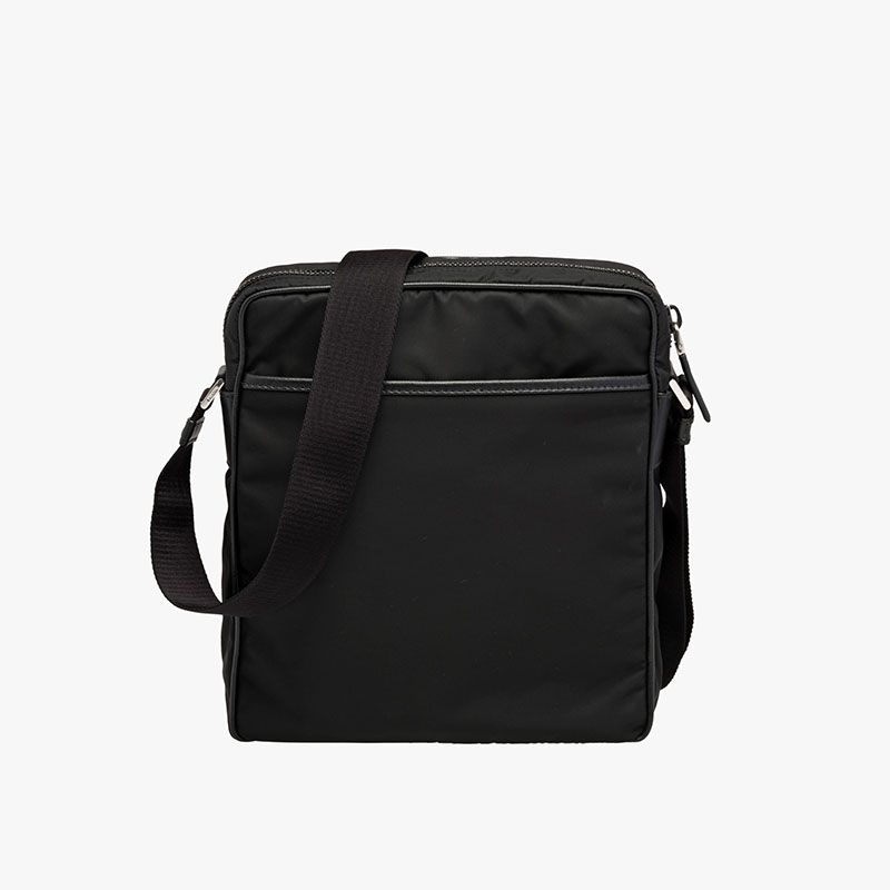 Prada 2VH002 Nylon Messenger In Black