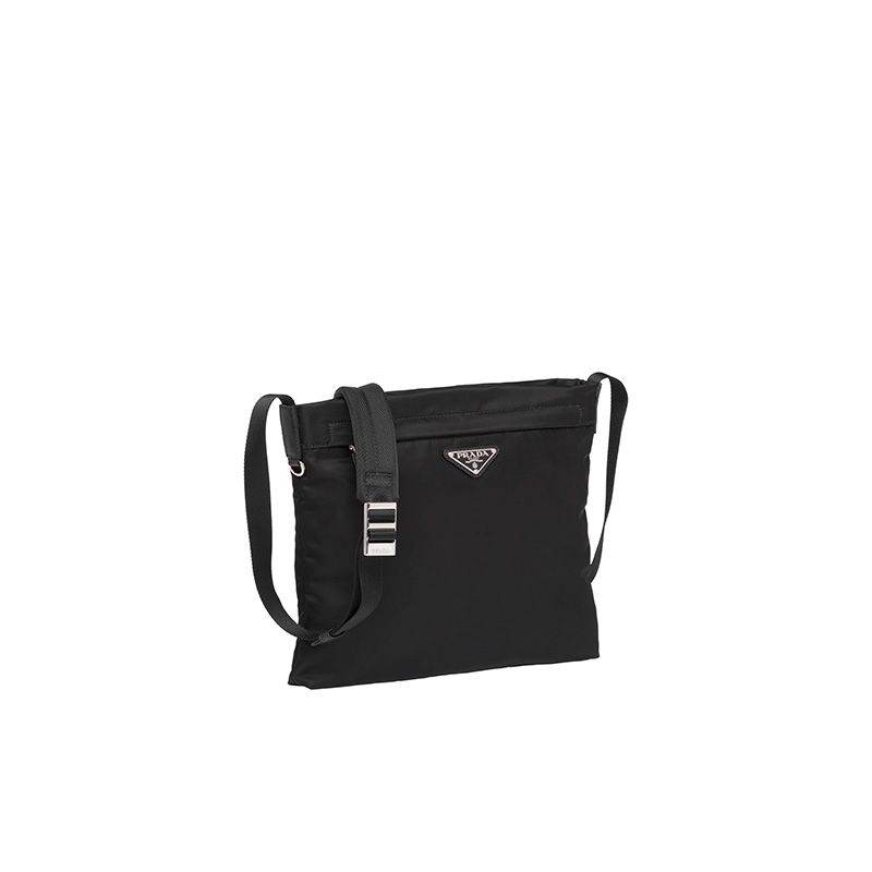 Prada 2VH055 Nylon Cross-Body Bag In Black