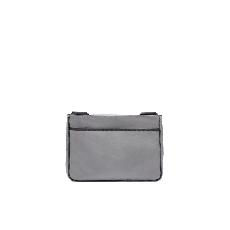 Prada 2VH110 Nylon Cross-Body Bag In Grey