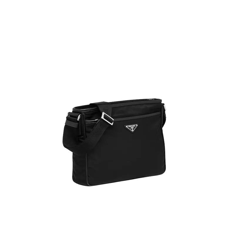 Prada 2VH797 Nylon Cross-Body Bag In Black