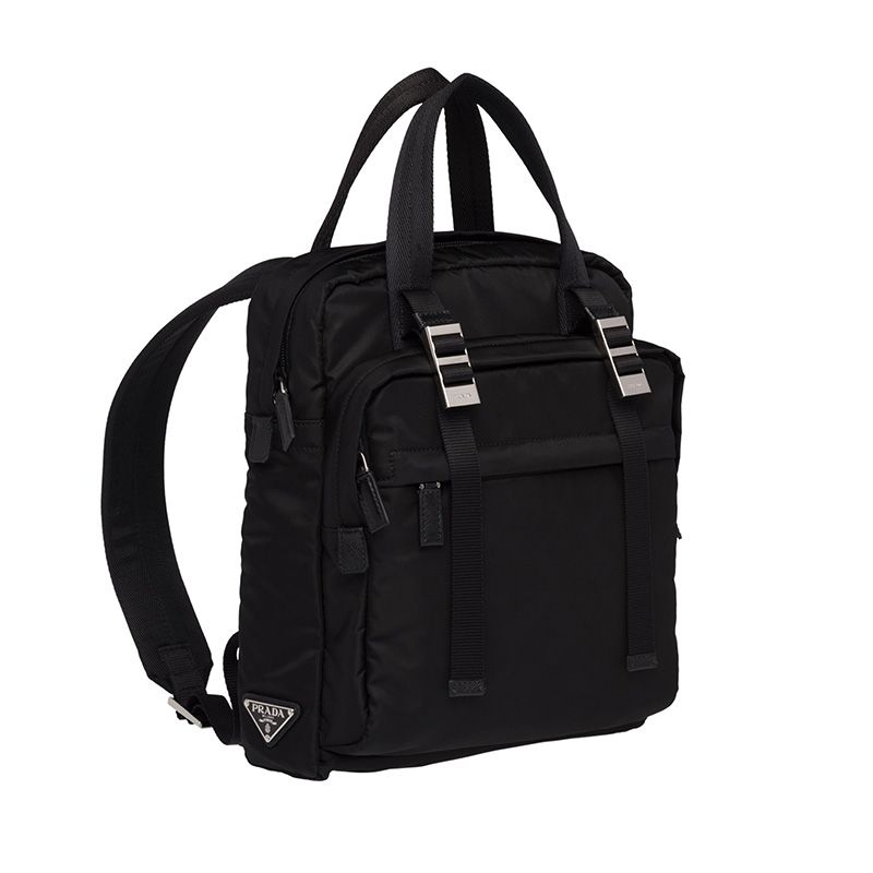 Prada 2VZ012 Nylon Backpack In Black