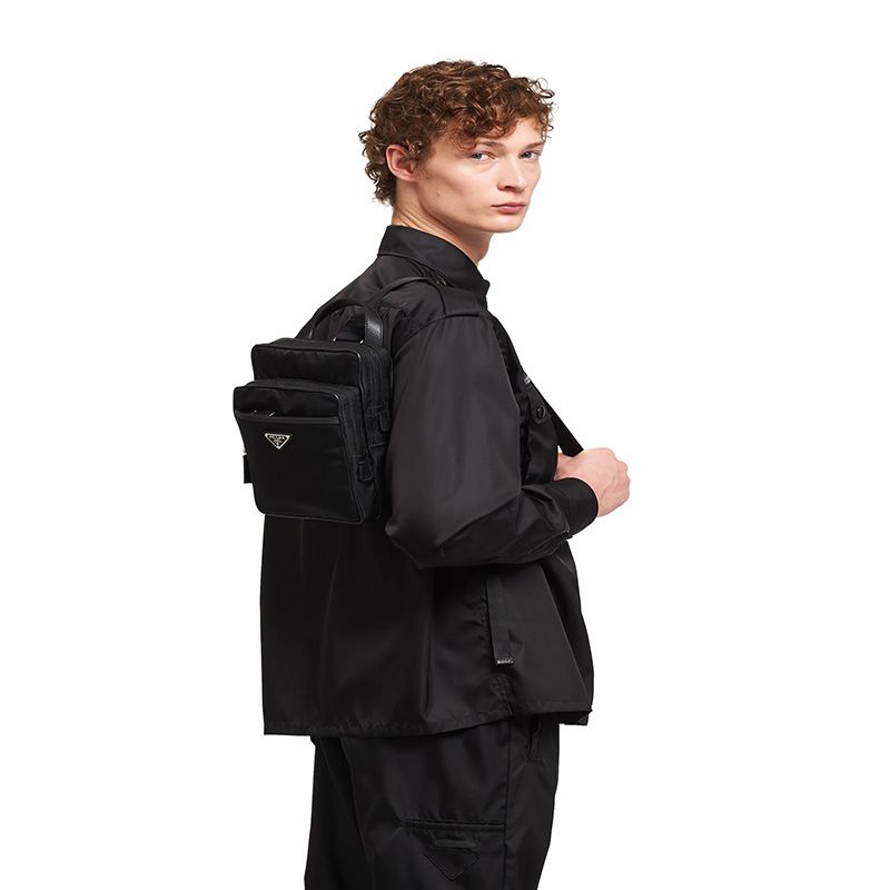 Prada 2VZ026 Nylon Backpack In Black