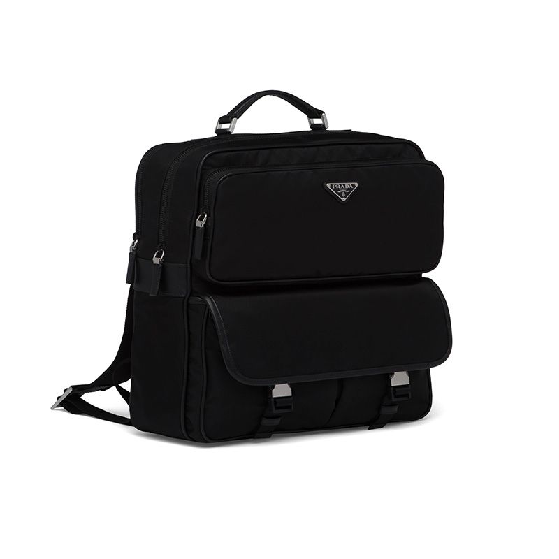 Prada 2VZ049 Nylon Backpack In Black