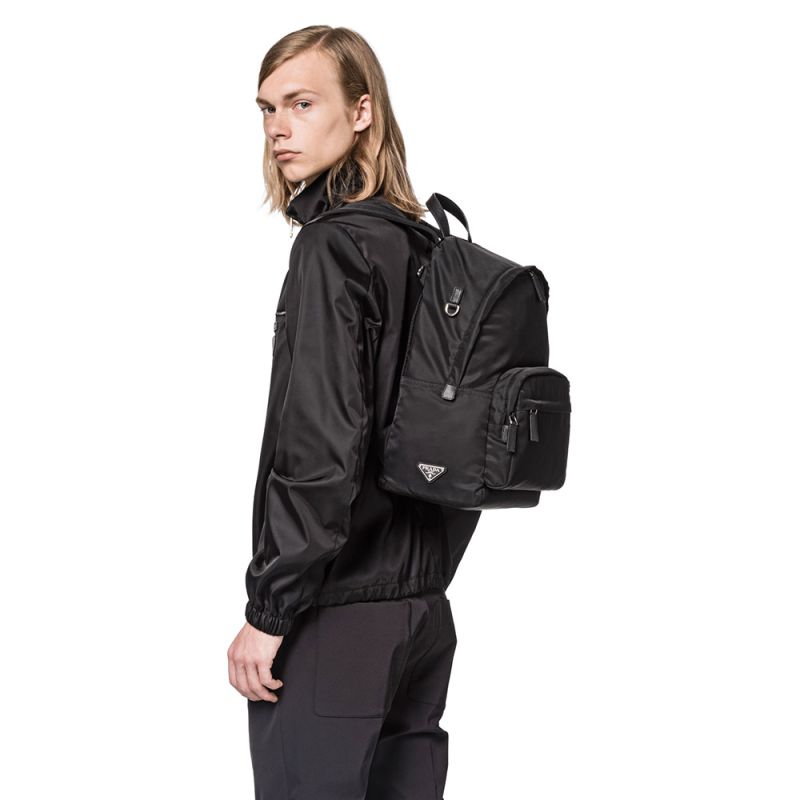 Prada 2VZ066 Nylon Backpack In Black