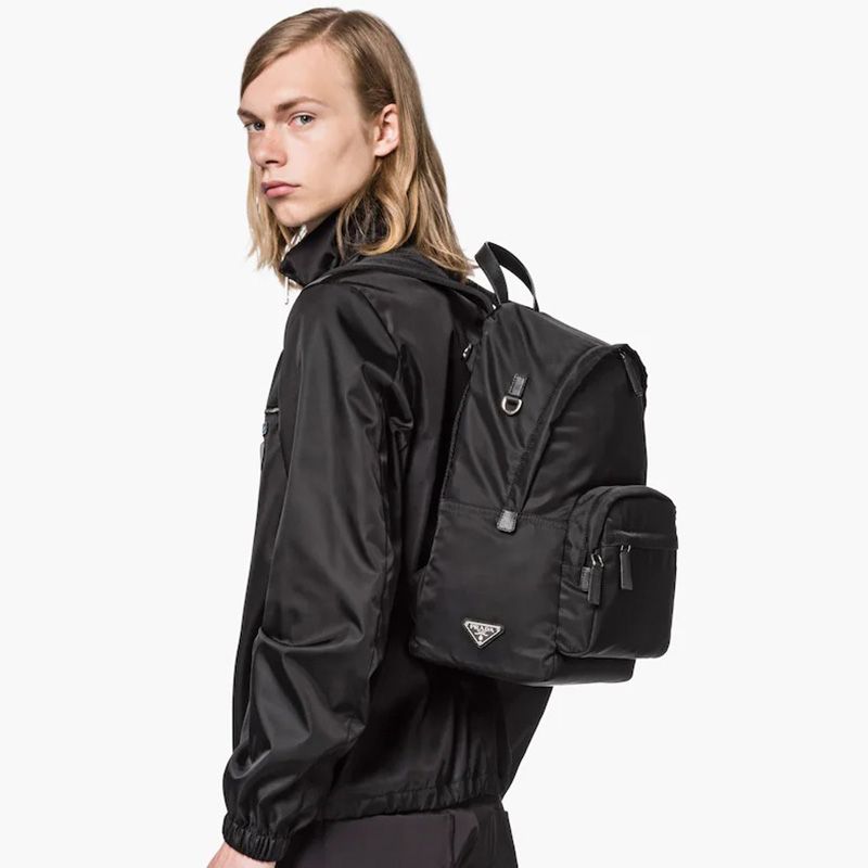 Prada 2VZ069 Nylon Backpack In Black