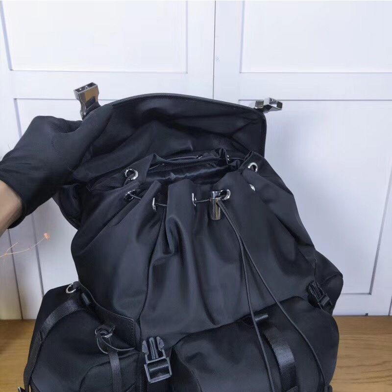 Prada 2VZ074 Nylon Backpack In Black