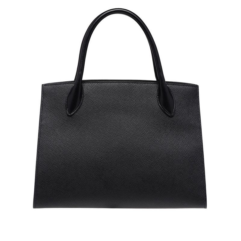 Prada 1BA155 Saffiano Leather Monochrome Bag In Black