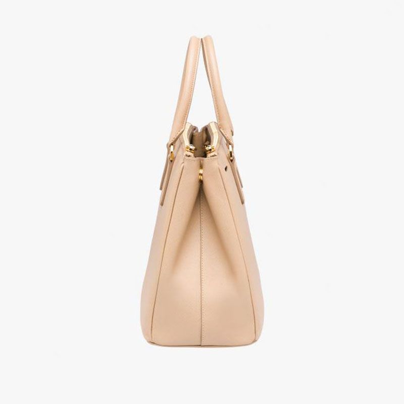 Prada 1BA274 Saffiano Leather Galleria Bag In Apricot