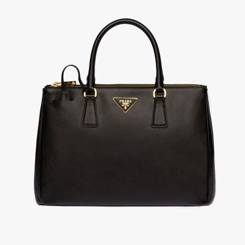 Prada 1BA274 Saffiano Leather Galleria Bag In Black